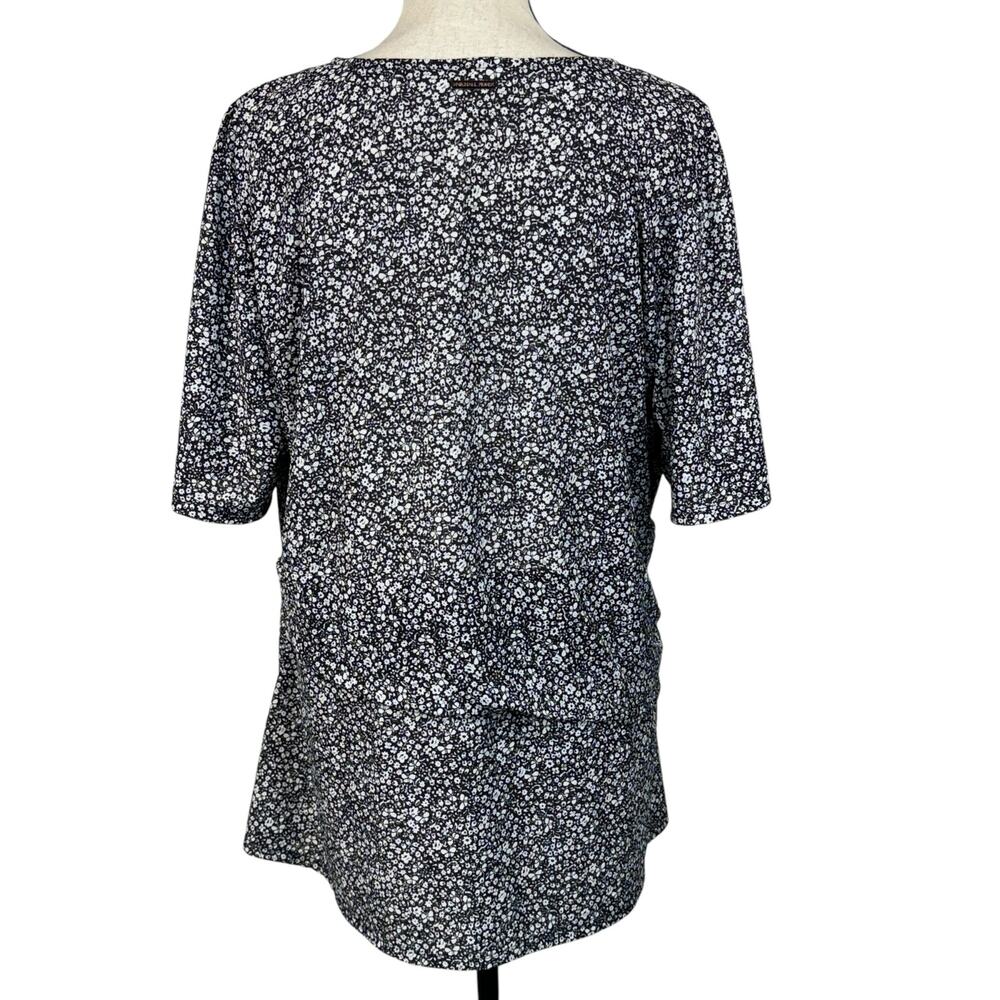 Michael Michael Kors 2X-Large Top Floral Surplice V-Neck Flared Sleeves Stretch - Picture 4 of 9